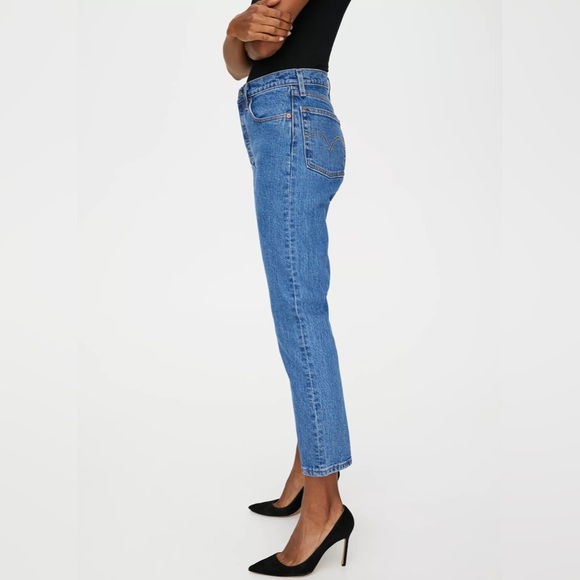 NWT Levi’s 501 High Rise Crop Straight Leg Premium Denim Jeans Size 27 - Picture 8 of 9